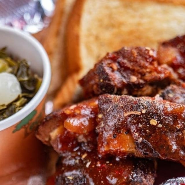 Rib Tip Dinner.