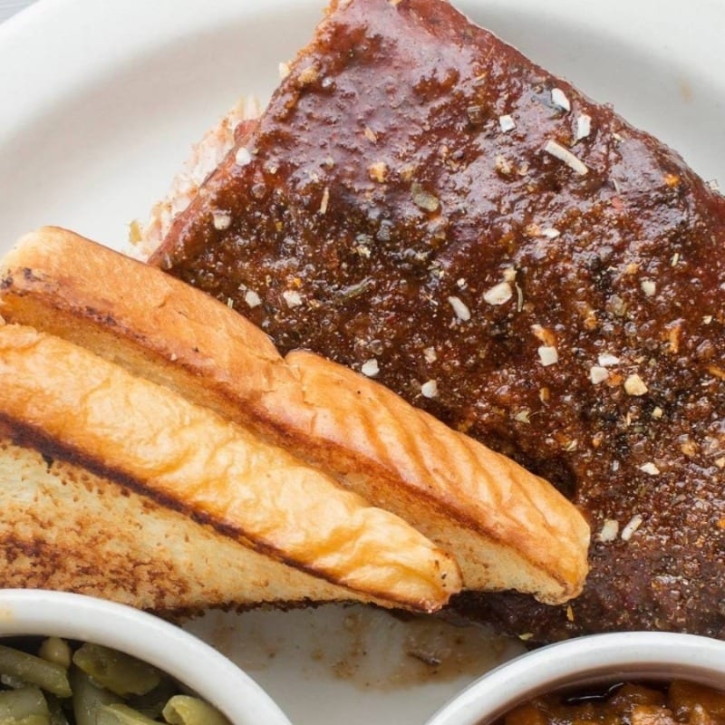 Baby Back Rib Dinner.