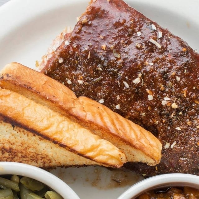 Baby Back Rib Dinner.
